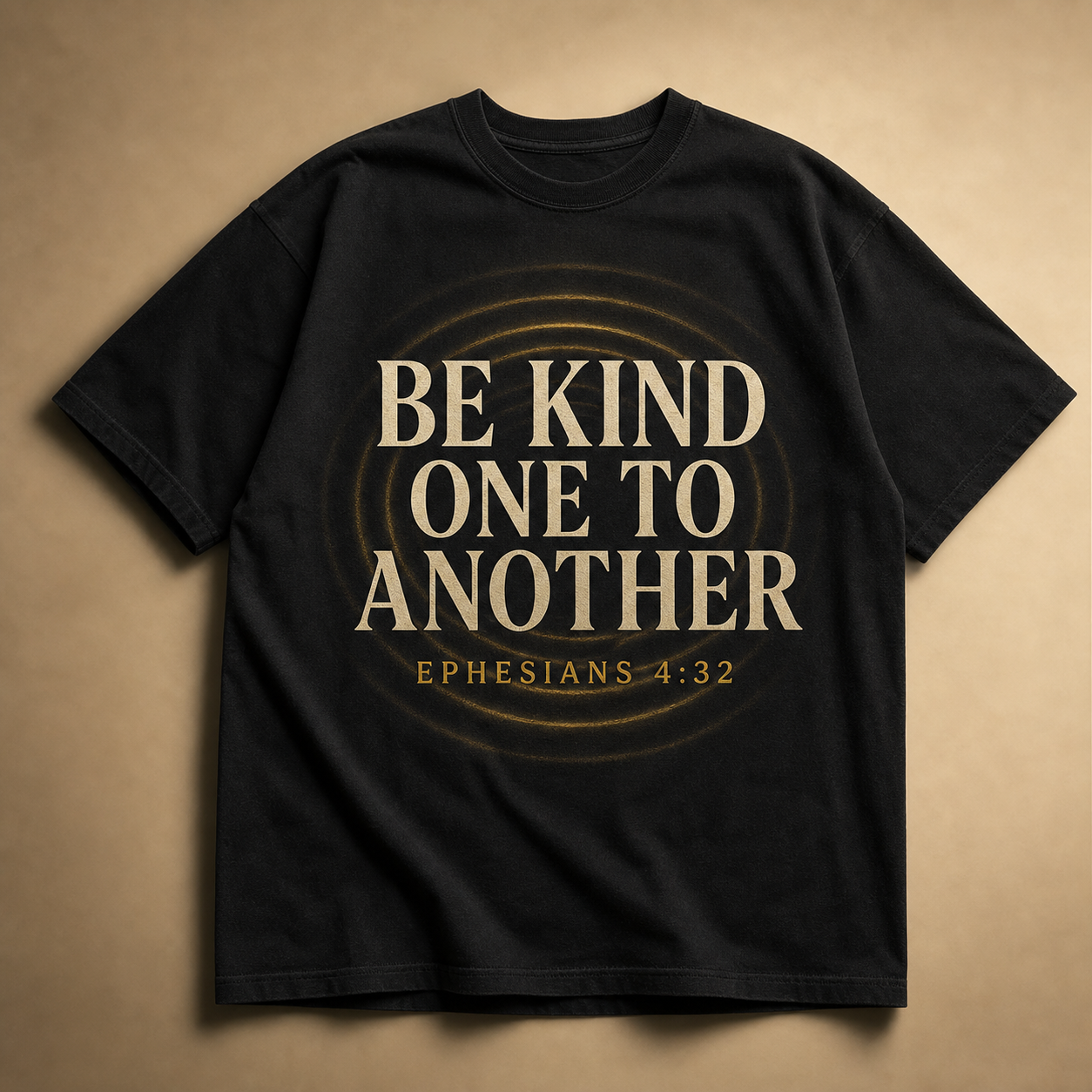 Black BKOTA shirt reading Be Kind One To Another, Ephesians 4:32